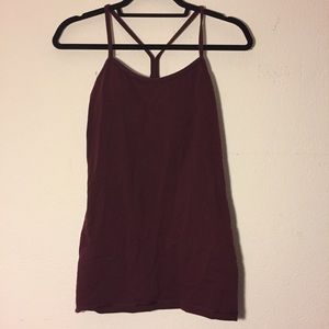 Power Y Lululemon Burgundy Tank